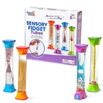 Sensory Fidget Tubes 4 stuks – prikkelende buizen voor sensorisch spel en visuele uitdaging bij kinderen
